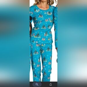 Adult Mickey Mouse and Friends and Family Christmas pajamas 1x